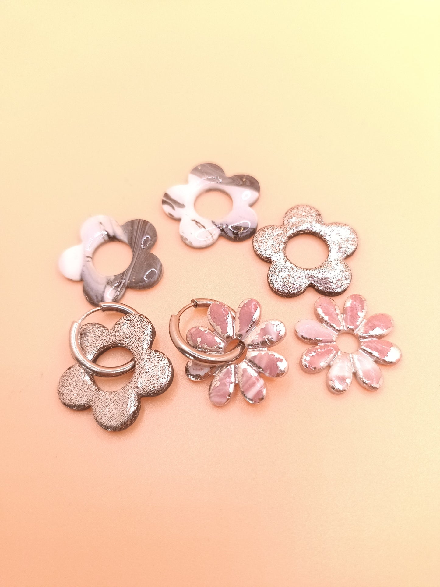 Lot de 3 interchangeables + créoles + macaron